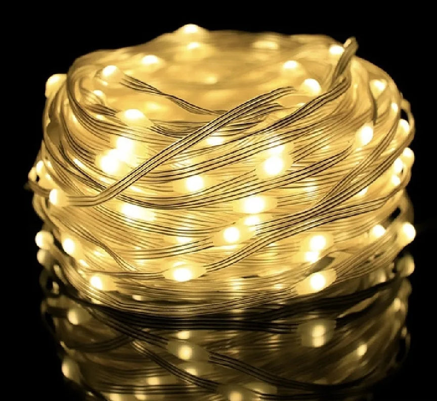 LUCES NAVIDAD CON PANEL SOLAR