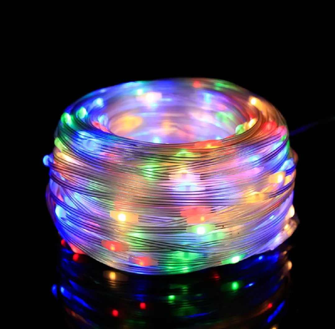 LUCES NAVIDAD CON PANEL SOLAR