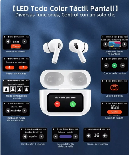 Audifonos con Pantalla Tactil