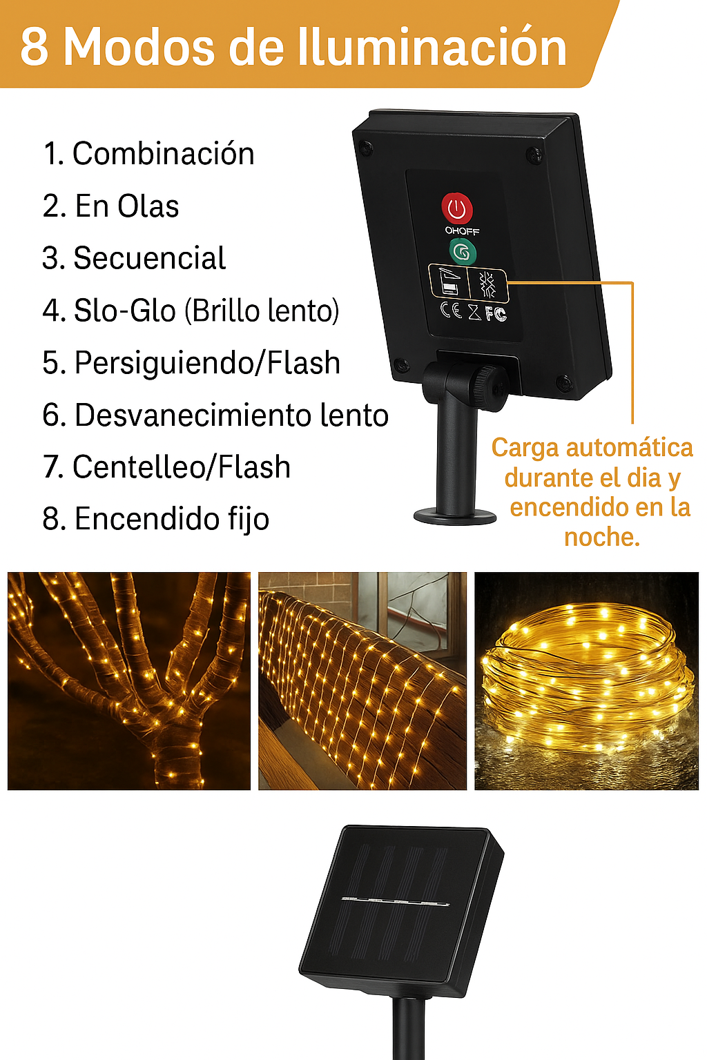 LUCES NAVIDAD CON PANEL